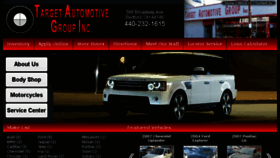 What Targetautogroup.com website looked like in 2017 (6 years ago)