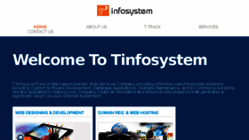 What Tinfosystem.com website looked like in 2017 (6 years ago)