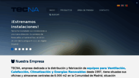 What Tecna.es website looked like in 2017 (6 years ago)