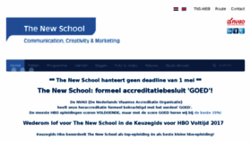What Thenewschool.nl website looked like in 2017 (8 years ago)