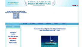 What Tahitisailingcharter.com website looked like in 2017 (6 years ago)