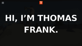 What Thomasjfrank.com website looked like in 2017 (6 years ago)