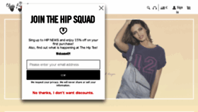 What Thehiptee.es website looked like in 2017 (7 years ago)