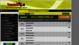 What Tennislive.at website looked like in 2017 (6 years ago)