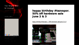 What Tazvapor.com website looked like in 2017 (6 years ago)