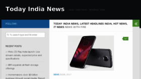 What Todayindianews.com website looked like in 2017 (6 years ago)