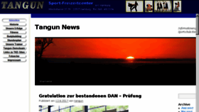 What Tangun.de website looked like in 2017 (6 years ago)