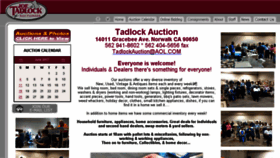 What Tadlockauction.com website looked like in 2017 (6 years ago)