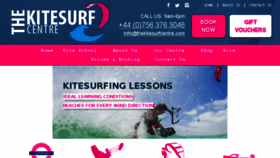 What Thekitesurfcentre.com website looked like in 2017 (6 years ago)