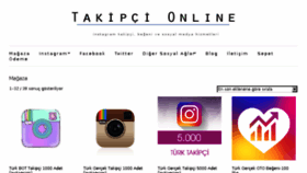 What Takipcionline.com website looked like in 2017 (6 years ago)