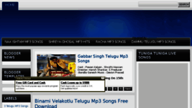 What Telugu-mp3-free.blogspot.in website looked like in 2017 (6 years ago)