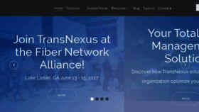 What Transnexus.com website looked like in 2017 (6 years ago)