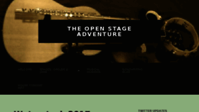 What Theopenstageadventure.ca website looked like in 2017 (6 years ago)