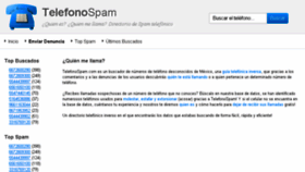 What Telefonospam.com.mx website looked like in 2017 (6 years ago)