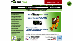 What Tolens.com website looked like in 2017 (6 years ago)