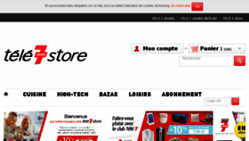 What Tele7jourstore.fr website looked like in 2017 (6 years ago)