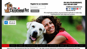 What Theexceptionalpet.com website looked like in 2017 (6 years ago)