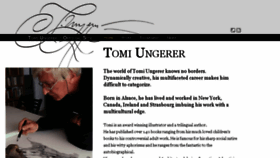 What Tomiungerer.com website looked like in 2017 (6 years ago)