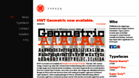 What Typeco.com website looked like in 2017 (6 years ago)