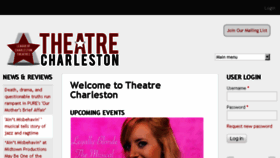 What Theatrecharleston.com website looked like in 2017 (6 years ago)