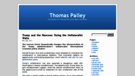 What Thomaspalley.com website looked like in 2017 (6 years ago)