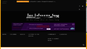 What Thelafayettesun.com website looked like in 2017 (6 years ago)