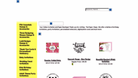 What Thepaperclique.com website looked like in 2017 (6 years ago)