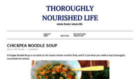 What Thoroughlynourishedlife.com website looked like in 2017 (6 years ago)