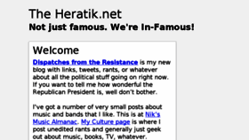 What Theheratik.net website looked like in 2017 (8 years ago)
