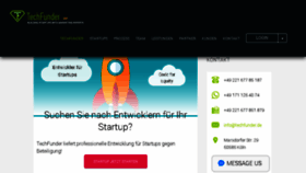 What Techfunder.de website looked like in 2017 (6 years ago)