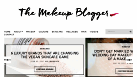What Themakeupblogger.com website looked like in 2017 (6 years ago)