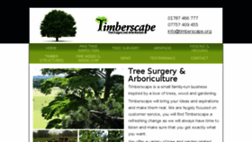 What Timberscape.org website looked like in 2017 (6 years ago)