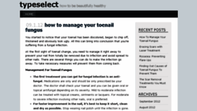 What Typeselect.org website looked like in 2017 (6 years ago)