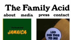 What Thefamilyacid.com website looked like in 2017 (6 years ago)