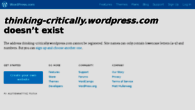 What Thinking-critically.com website looked like in 2017 (6 years ago)