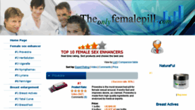 What Theonlyfemalepill.com website looked like in 2017 (6 years ago)