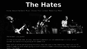 What Thehates.com website looked like in 2017 (8 years ago)