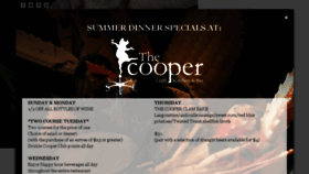What Thecooperrestaurant.com website looked like in 2017 (6 years ago)