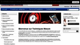 What Techniques-mesure.fr website looked like in 2017 (6 years ago)