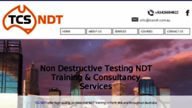What Tcsndt.com.au website looked like in 2017 (6 years ago)