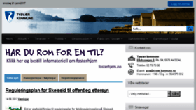 What Tysver.kommune.no website looked like in 2017 (8 years ago)