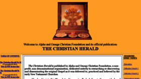 What Thechristianherald.info website looked like in 2017 (6 years ago)