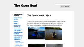 What Theopenboat.org website looked like in 2017 (6 years ago)