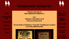 What Tombstonevendetta.com website looked like in 2017 (6 years ago)