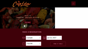 What Thecrazylobster.com website looked like in 2017 (6 years ago)