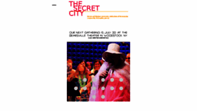 What Thesecretcity.org website looked like in 2017 (6 years ago)
