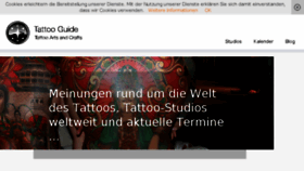 What Tattoo-guide.de website looked like in 2017 (6 years ago)