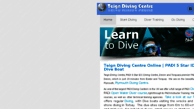 What Teigndivingcentre.co.uk website looked like in 2017 (6 years ago)