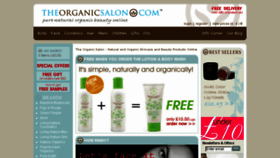 What Theorganicsalon.com website looked like in 2017 (6 years ago)