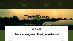 What Titusfarms.com website looked like in 2017 (6 years ago)